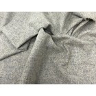 100% Pure Wool Yorkshire Tweed Fabric Sold By The Metre Silver Grey Plain Weave AB4